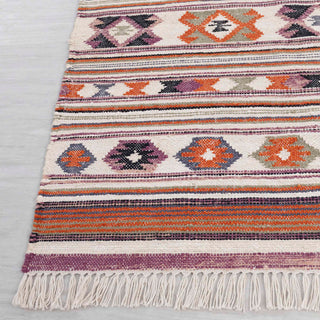 Vibrant Tribal Stripe Rug