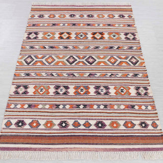 Vibrant Tribal Stripe Rug