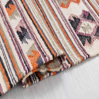 Vibrant Tribal Stripe Rug