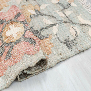 Pastel Floral Vine Rug