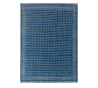Blue Heritage Block Print Rug