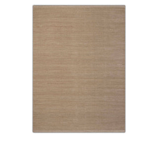 Muji Beige Wool Hand Woven Wool Flatweave Rug