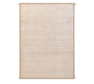 Ivory Beige Handwoven Rug