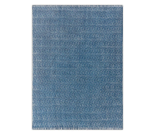 Blue Micro Pattern Rug