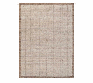 Ivory Textured Wool Rug – Minimal Handwoven Carpet
