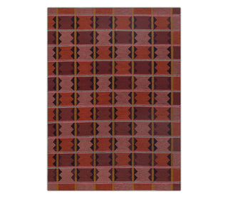 Kavi Rust Scandinavian Flatweave Rug