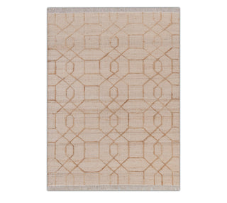 Aster Beige Geometric Flatweave Rug