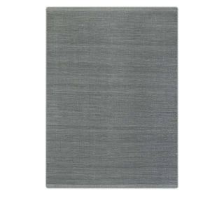 Muji L.Blue Wool Hand Woven Wool Flatweave Rug