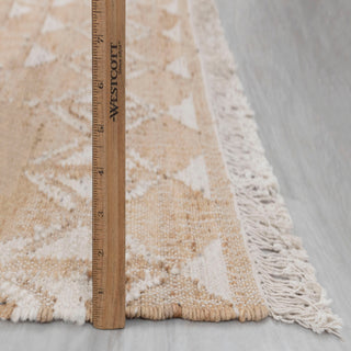 Siena Beige Tribal Flatweave Rug