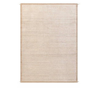 Ivory Beige Handwoven Rug