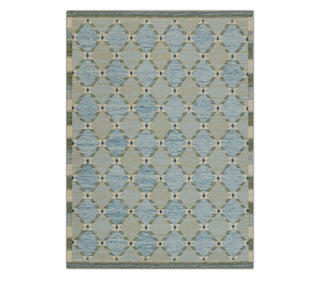 Kavi Blue Scandinavian Flatweave Rug