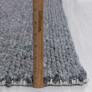 Charcoal Grey Handwoven Rug