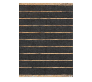 Armaan Burgundy Striped Handwoven Rug