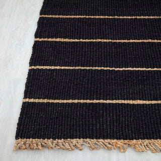 Armaan Burgundy Striped Handwoven Rug