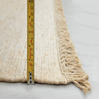 Ivory Natural Handwoven Minimal Jute Rug