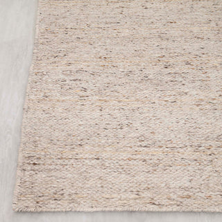 Modern Beige Textured Wool Rug – Handwoven Minimal Area Carpet