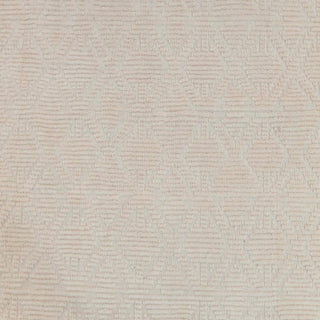 Ivory Geometric Handwoven Wool Rug