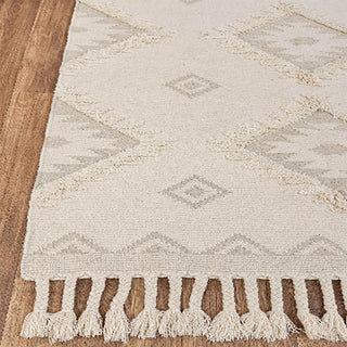 Casa Yellow Hand Woven Boho Wool Rug