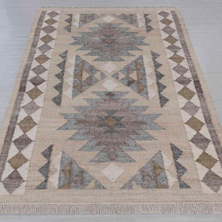 Nora Beige Southwestern Flatweave Rug