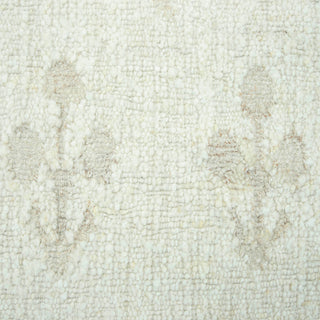 Ivory Floral Handwoven Rug