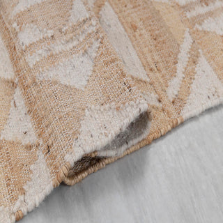 Siena Beige Tribal Flatweave Rug