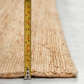Beige Handwoven Wool Rug – Textured Solid Carpet
