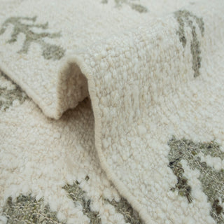Sage Floral Handwoven Rug