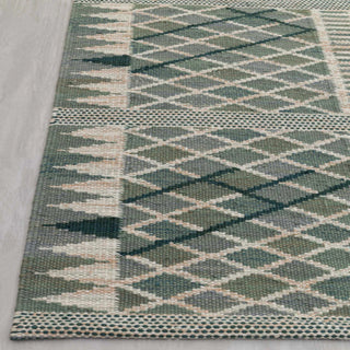 Sage Tribal Geometric Rug