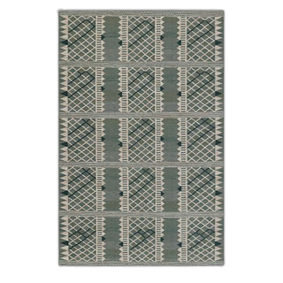 Sage Tribal Geometric Rug