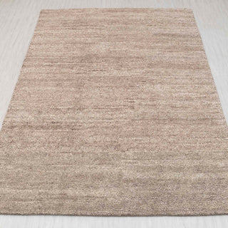 Taupe Textured Wool Rug