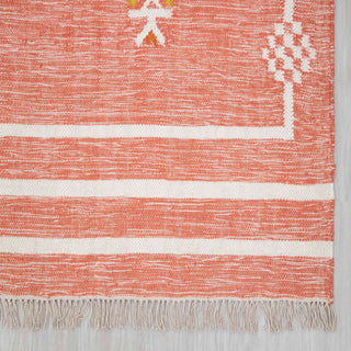 Atlas Orange Hand Woven Wool Rug