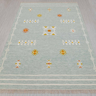 Atlas Orange Hand Woven Wool Rug