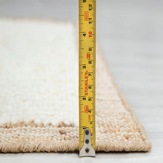 Ivory Border Runner Rug