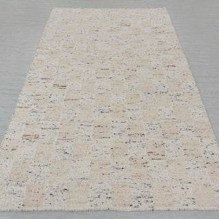 Ivory Textured Modern Rug
