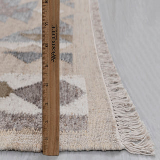 Nora Beige Southwestern Flatweave Rug
