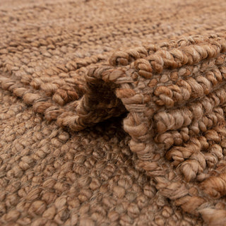 Brown Textured Handwoven Rug