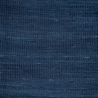 Muji Blue Wool Hand Woven Wool Flatweave Rug