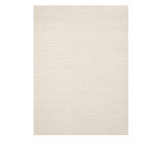 Ivory Minimal Handwoven Wool Rug – Elegant Modern Carpet