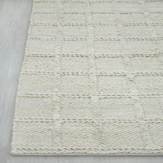 Malabar White Hand Woven Jute Rug