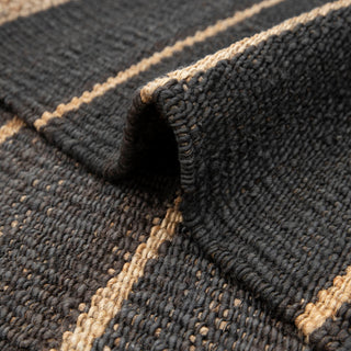 Armaan Burgundy Striped Handwoven Rug