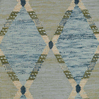 Kavi Blue Scandinavian Flatweave Rug