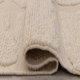 Ivory Textured Block Rug