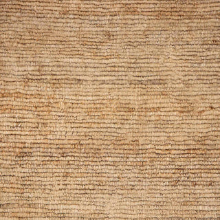 Beige Handwoven Wool Rug – Textured Solid Carpet