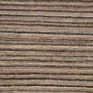 Neutral Striped Wool Rug – Handwoven Textured Carpet