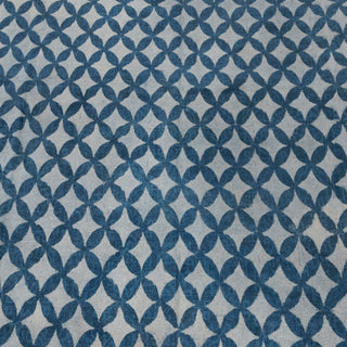 Blue Geometric Tile Rug