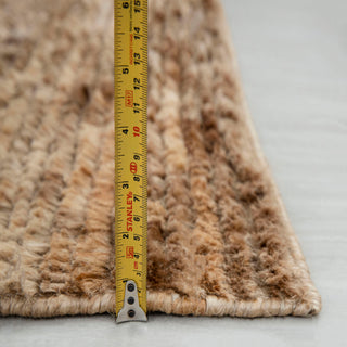 Textured Handwoven Beige Wool Rug – Modern Neutral Area Carpet