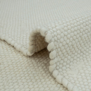 Ivory Handwoven Wool Rug