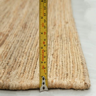Natural Beige Handwoven Solid Jute Rug