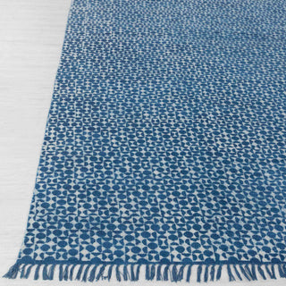 Blue Micro Pattern Rug