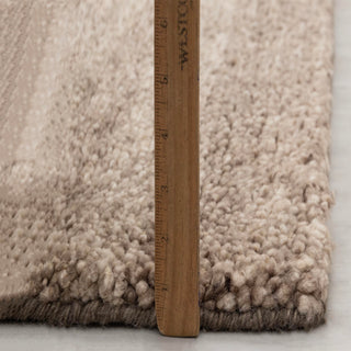 Taupe Textured Wool Rug